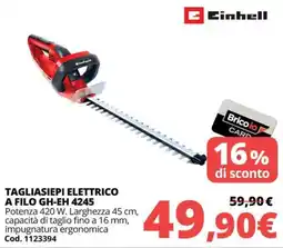 Brico Io Tagliasiepi elettrico Einhell offerta