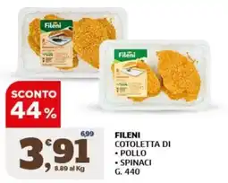 Sigma Fileni cotoletta di pollo spinaci offerta