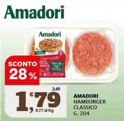 Sigma Amadori hamburger classico offerta
