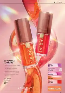 Avon Olio labbra nutriente Avon offerta