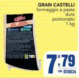 Gruppo di Palo Gran Castelli formaggio a pasta dura porzionato offerta