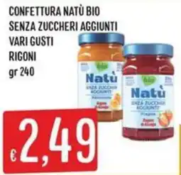 Sisa Confettura Natù bio offerta