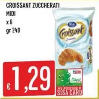 Croissant zuccherati midi
