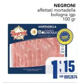 Gruppo di Palo Negroni mortadella bologna igp offerta