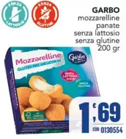 Gruppo di Palo Garbo mozzarelline panate senza lattosio senza glutine offerta
