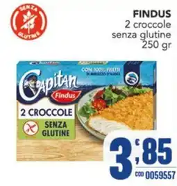 Gruppo di Palo Capitan Findus 2 crocchette senza glutine offerta