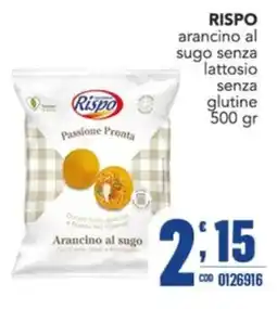 Gruppo di Palo Rispo arancino al sugo senza lattosio senza glutine offerta