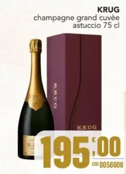 Gruppo di Palo Krug champagne grand cuvée offerta