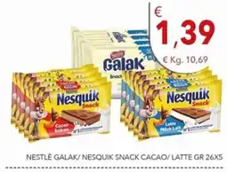 Diper Nestlé Galak/Nesquik Snack Cacao/Latte offerta