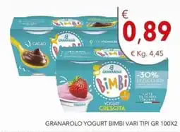 Diper Granarolo Yogurt Bimbi offerta