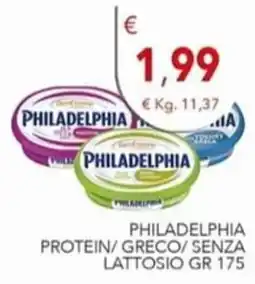 Diper Philadelphia protein/greco/senza lattosio offerta