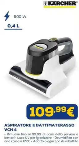 Euronics Aspiratore e battimaterasso VCH 4 offerta