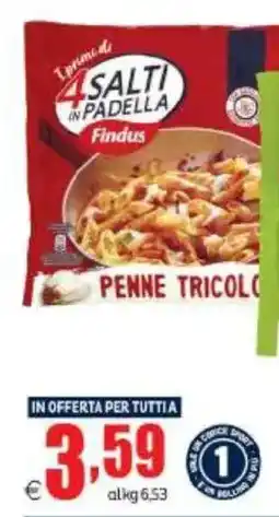 Elite Penne tricolore Findus offerta