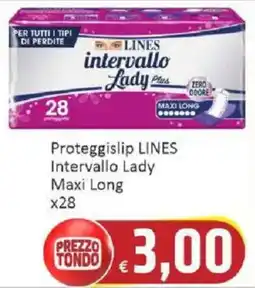 Paghi Poco Proteggislip LINES Intervallo Lady Maxi Long offerta