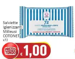 Paghi Poco Salviette igienizzanti milleusi cotonet offerta