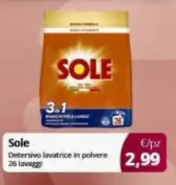 Prodet Sole Detersivo lavatrice in polvere offerta