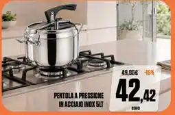 Brico Io Pentola a pressione in acciaio inox 5lt offerta