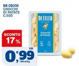 Sigma De Cecco Gnocchi di Patate offerta