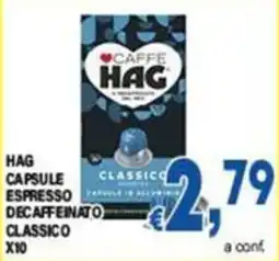 DEM Hag capsule espresso decaffeinato classico offerta