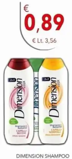 Diper Dimension shampoo offerta