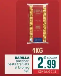 Altasfera Barilla paccheri pasta trafileta al bronzo offerta
