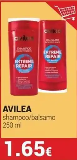 Tigotà Avilea shampoo/balsamo offerta