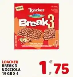 Premium Supermercati Loacker Break 3 Nocciola offerta