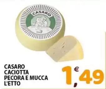 Casaro caciotta pecora e mucca