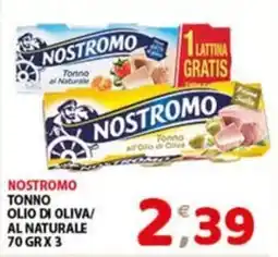 Mio Market Nostromo Tonno Olio di Oliva/Al Naturale offerta