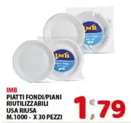 Mio Market Imb piatti fondi/piani riutilizzabili offerta