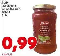 MEGA Silvia sugo cilegino al basilico offerta