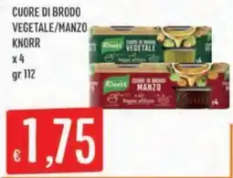 IperSisa Cuore di brodo vegetale/manzo Knorr offerta