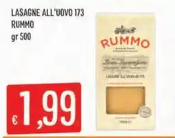 IperSisa Lasagne all'uovo 173 Rummo offerta