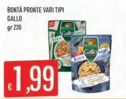 IperSisa Bontà pronte vari tipi Gallo offerta