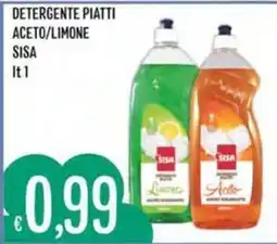 IperSisa Detergente piatti aceto/limone Sisa offerta