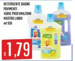 IperSisa Detergente bagno pavimenti Mastro Lindo offerta