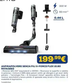 Euronics Aspirapolvere senza fili X-Force Flex 10.80 offerta