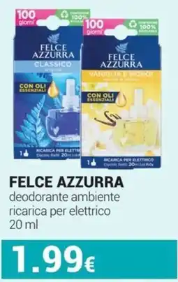 Tigotà Felce Azzurra deodorante ambiente ricarica per elettrico offerta
