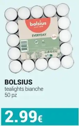 Tigotà Bolsius tealights bianche offerta