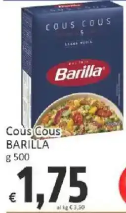 Paghi Poco Cous Cous Barilla offerta