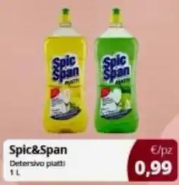 Prodet Spic&Span Detersivo piatti offerta