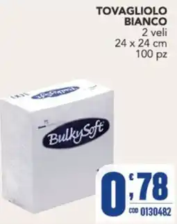 Gruppo di Palo Tovagliolo bianco BulkySoft offerta