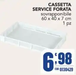 Gruppo di Palo Cassetta service forata offerta