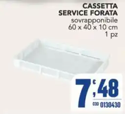 Gruppo di Palo Cassetta service forata offerta