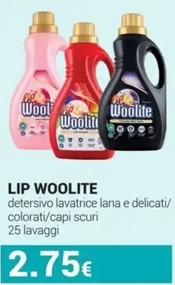 Tigotà Lip Woolite detergente lavatrice lana e delicati/ colorati/capi scuri offerta
