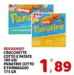 Premium Supermercati Rovagnati crocchette cotto e patate offerta
