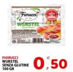 Premium Supermercati Fiorucci wurstel senza glutine offerta