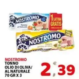 Premium Supermercati Nostromo tonno all'olio di oliva offerta