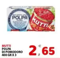 Premium Supermercati Mutti polpa di pomodoro offerta