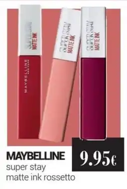 Tigotà Maybelline super stay matte ink rossetto offerta